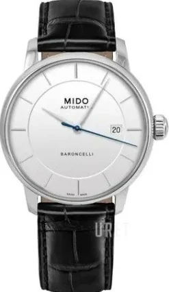 Baroncelli Silverfärgad/Läder Ø39 mm