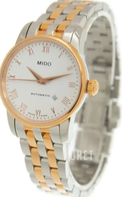 Baroncelli Vit/Roséguldstonat stål Ø29 mm