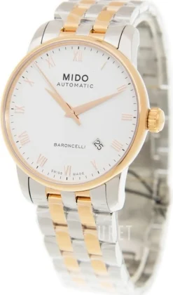 Baroncelli Vit/Roséguldstonat stål Ø38 mm