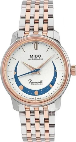 Baroncelli Vit/Roséguldstonat stål Ø33 mm