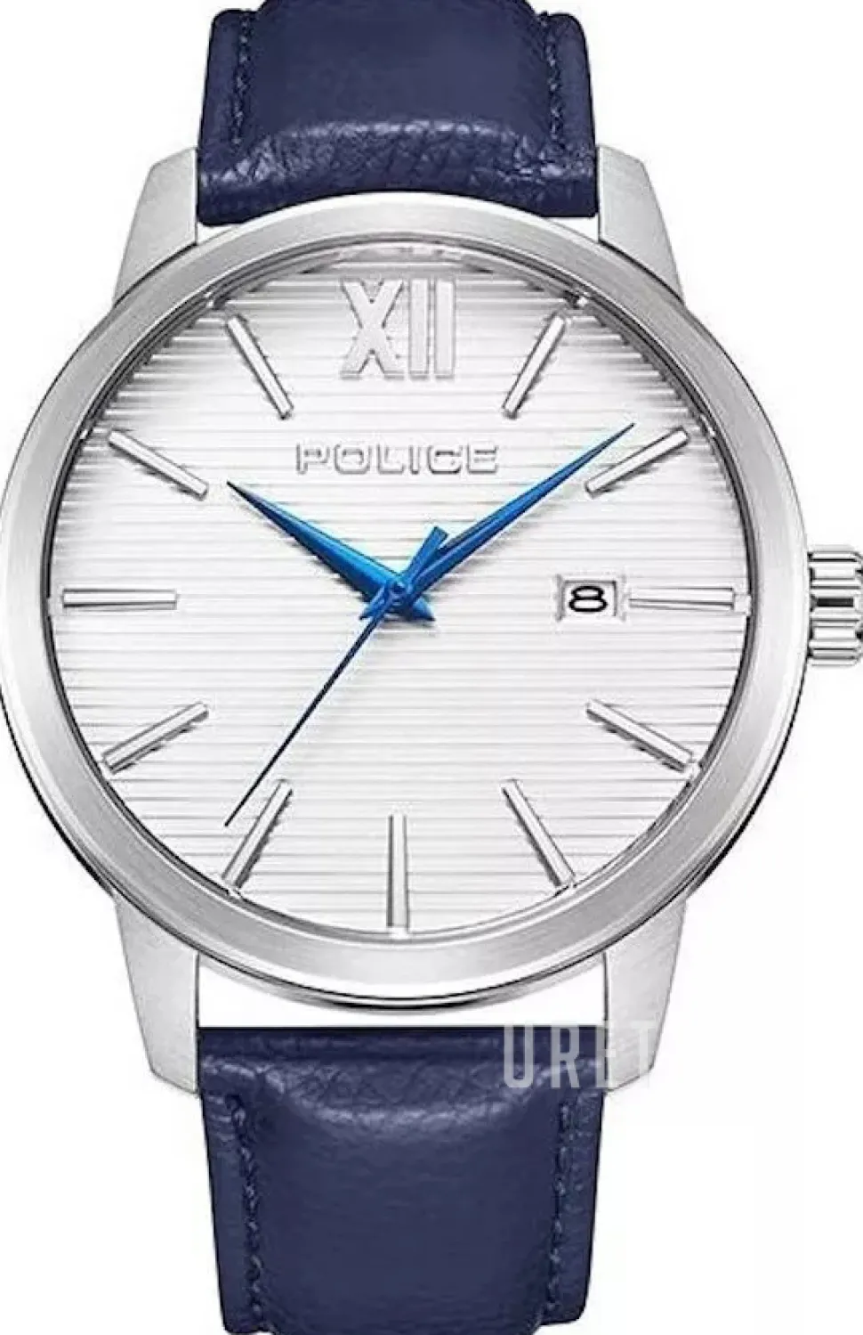 Bedum Silverfärgad/Läder Ø44 mm