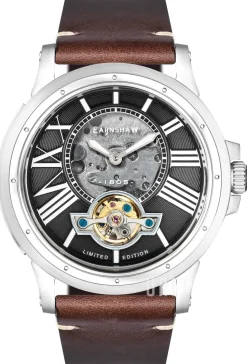 Bertha Svart/Läder Ø42 mm