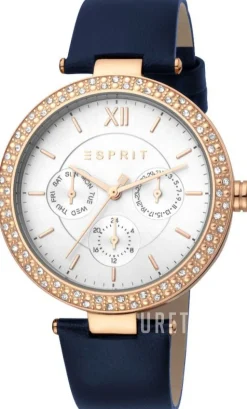 Betty Silverfärgad/Läder Ø38 mm