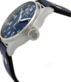 Big Pilot Blå/Läder Ø43 mm