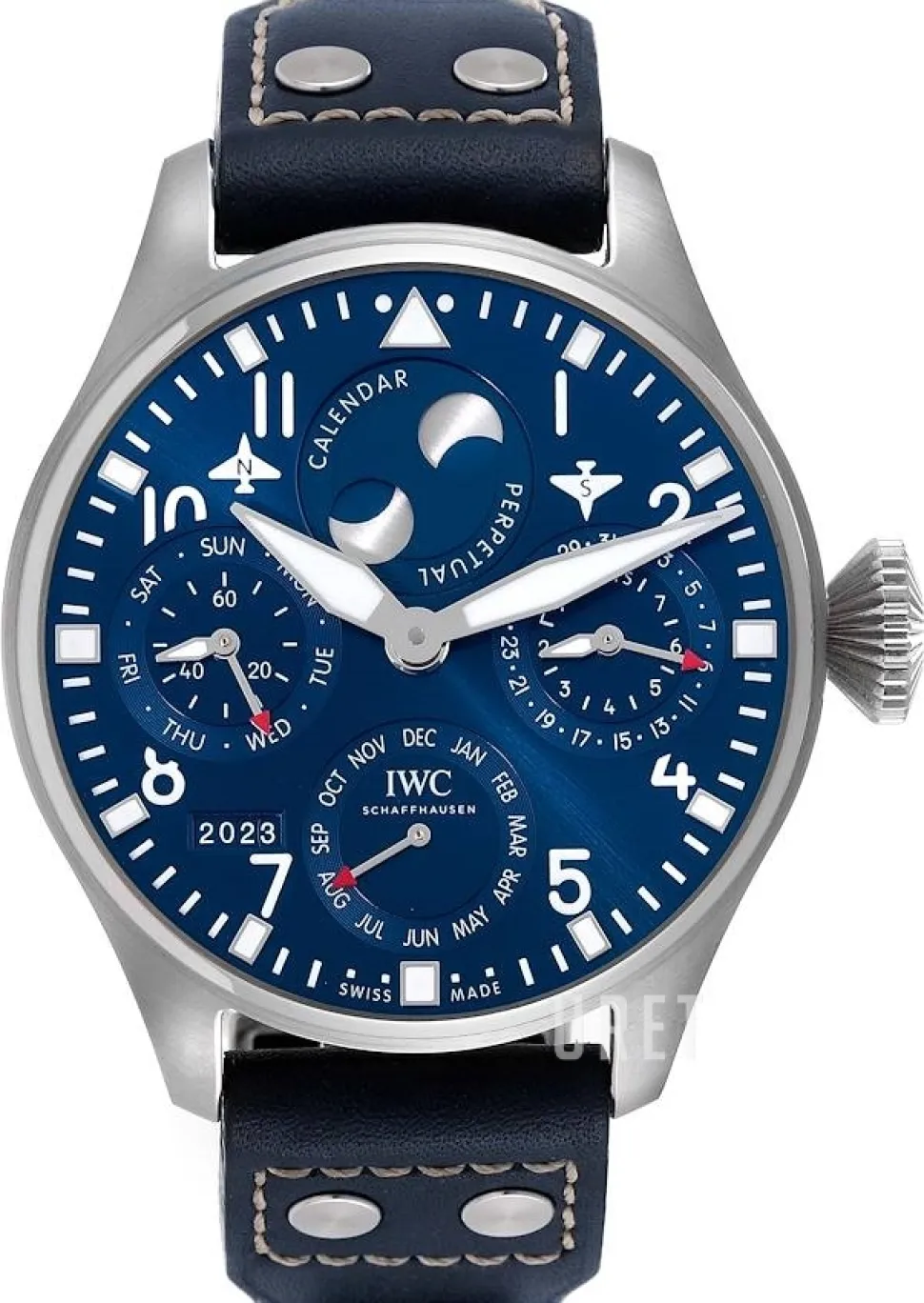 Big Pilot Blå/Läder Ø46.5 mm