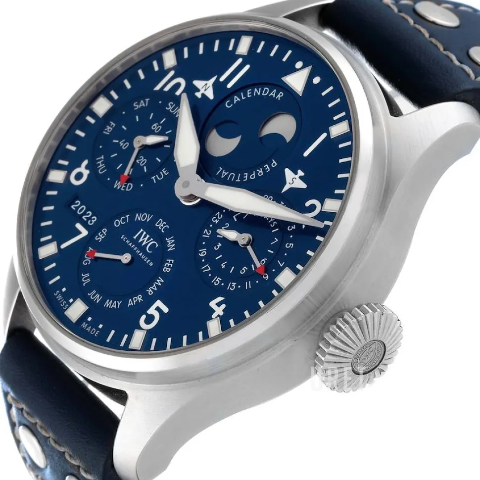 Big Pilot Blå/Läder Ø46.5 mm