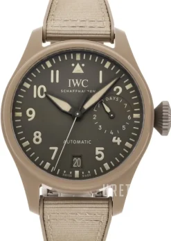 Big Pilot Grå/Läder Ø46 mm