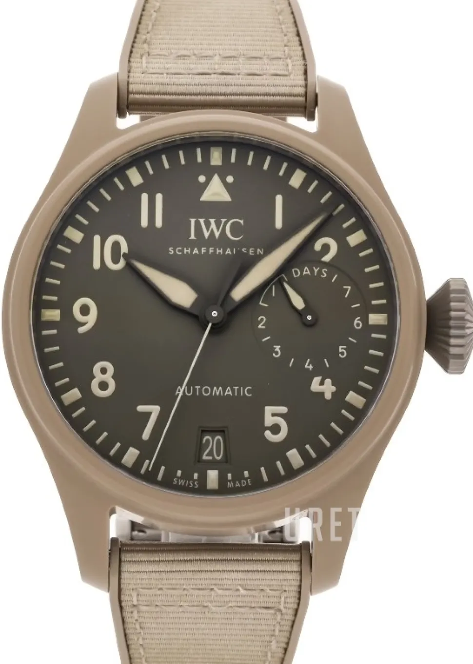 Big Pilot Grå/Läder Ø46 mm