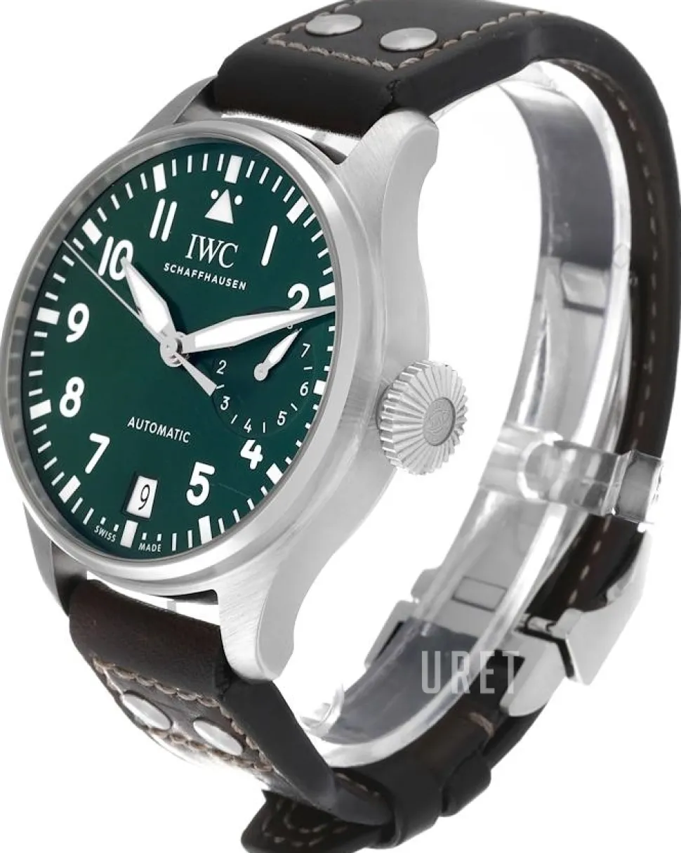 Big Pilot Grön/Läder Ø46.2 mm