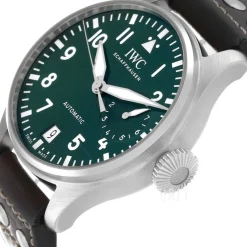 Big Pilot Grön/Läder Ø46.2 mm