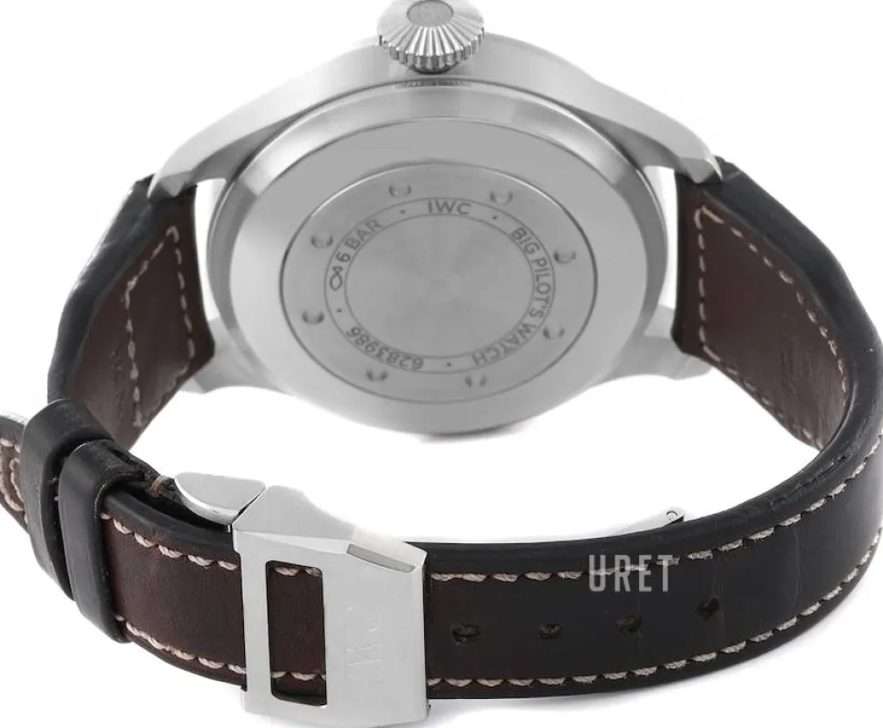 Big Pilot Grön/Läder Ø46.2 mm