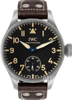 Big Pilots Heritage Svart/Läder Ø48 mm