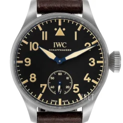 Big Pilots Heritage Svart/Läder Ø48 mm