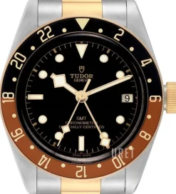 Black Bay GMT Svart/Gulguldtonat stål Ø41 mm
