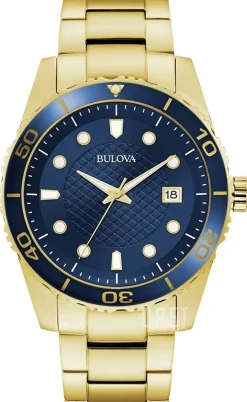 Blå/Gulguldtonat stål Ø43 mm