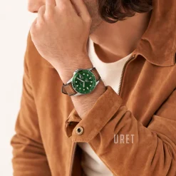 Blue Grön/Läder Ø42 mm