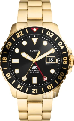 Blue Svart/Guldtonat stål Ø46 mm