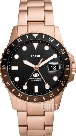 Blue Svart/Roséguldstonat stål Ø42 mm