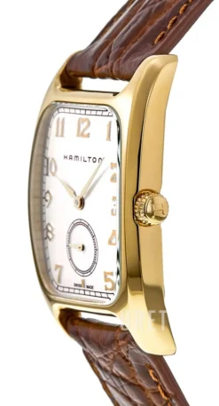 Boulton Silverfärgad/Läder 27x31 mm