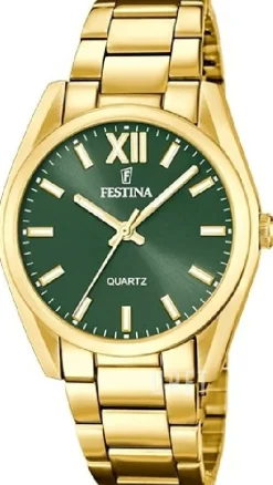 Boyfriend Grön/Gulguldtonat stål Ø36.8 mm