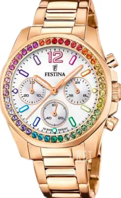 Boyfriend Vit/Roséguldstonat stål Ø38 mm