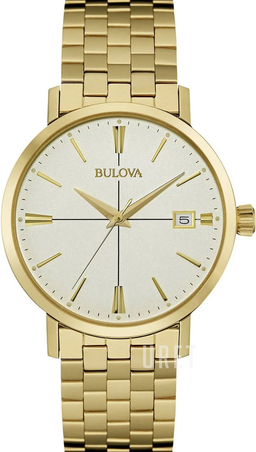 Bracelet Beige/Gulguldtonat stål Ø39 mm