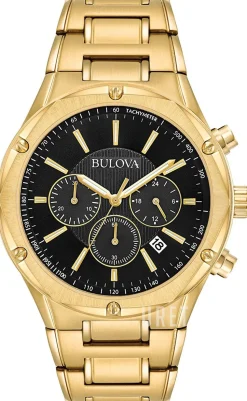 Bracelet Svart/Gulguldtonat stål Ø43 mm