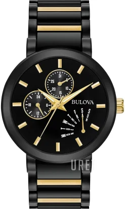 Bracelet Svart/Gulguldtonat stål Ø45 mm