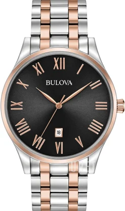 Bracelet Svart/Roséguldstonat stål Ø40 mm