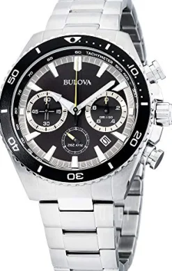 Bracelet Svart/Stål Ø45 mm