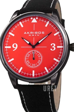 Canvas Orange/Läder Ø45 mm