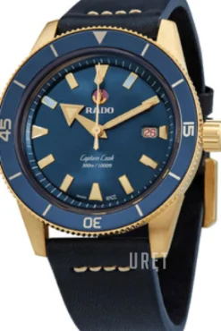 Captain Cook Blå/Läder Ø42 mm