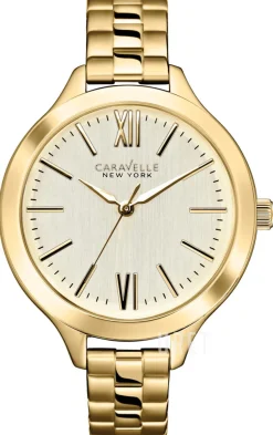 Caravelle Champagnefärgad/Gulguldtonat stål Ø44.5 mm