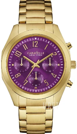 Caravelle Lila/Gulguldtonat stål Ø36 mm