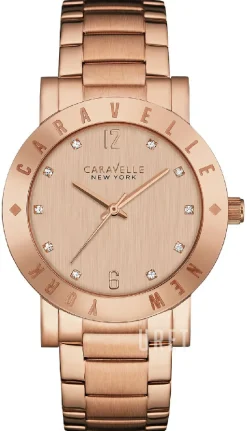 Caravelle Roséguldstonad/Roséguldstonat stål Ø36 mm