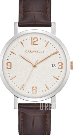 Caravelle Silverfärgad/Läder Ø39 mm