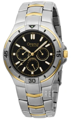 Caravelle Svart/Gulguldtonat stål Ø40 mm