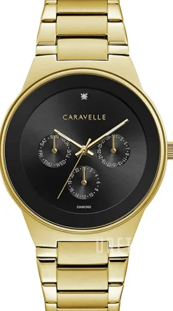 Caravelle Svart/Gulguldtonat stål Ø40 mm