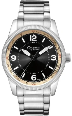 Caravelle Svart/Stål Ø42 mm