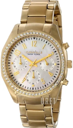 Caravelle Vit/Gulguldtonat stål Ø38 mm