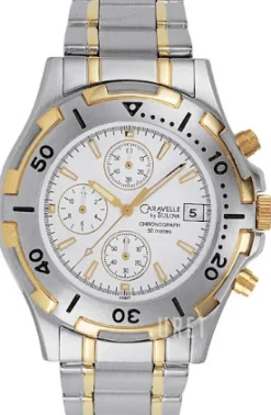 Caravelle Vit/Gulguldtonat stål Ø40 mm