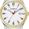 Caravelle Vit/Gulguldtonat stål Ø40 mm