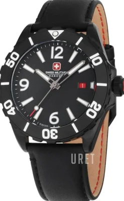 Carbon Peak Svart/Läder Ø44 mm