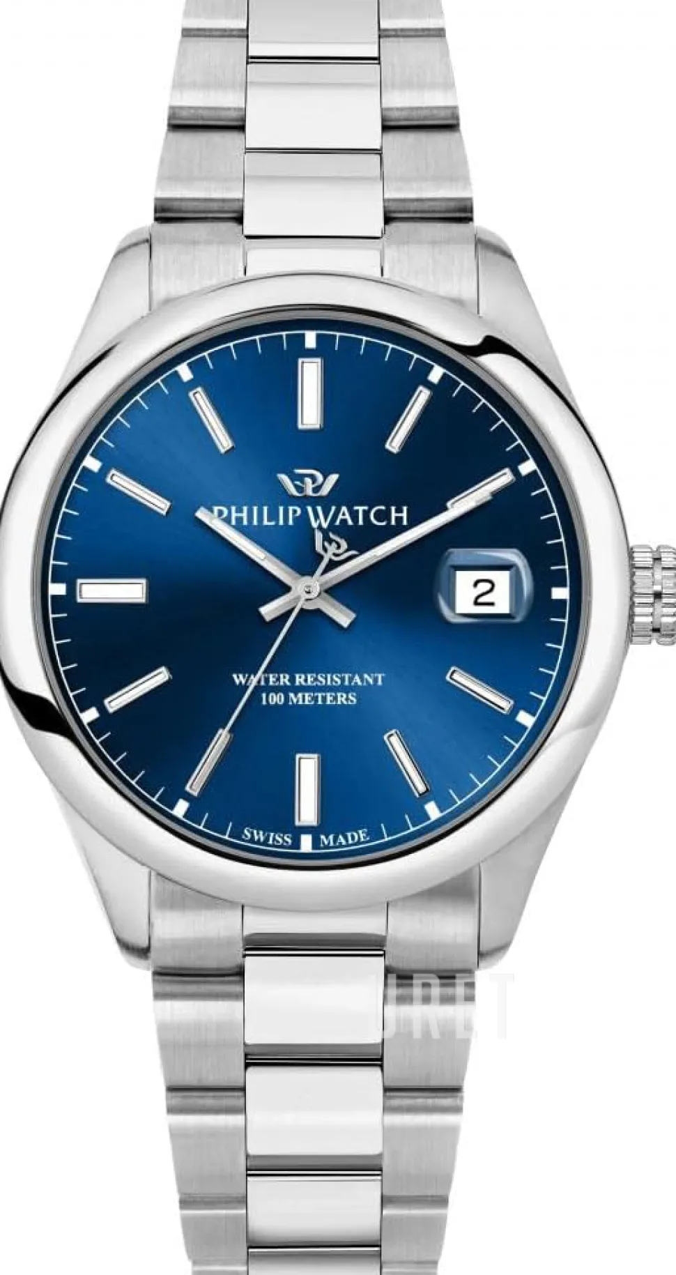 Caribe Blå/Stål Ø39 mm