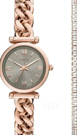 Carlie Grå/Roséguldstonat stål Ø28 mm