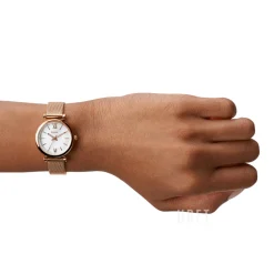 Carlie Mini Vit/Roséguldstonat stål Ø28 mm