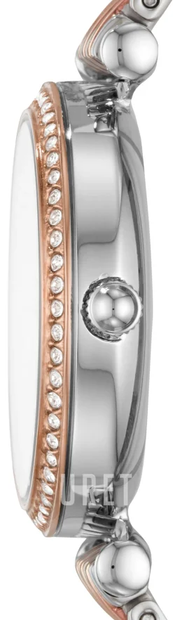 Carlie Mini Vit/Roséguldstonat stål Ø28 mm