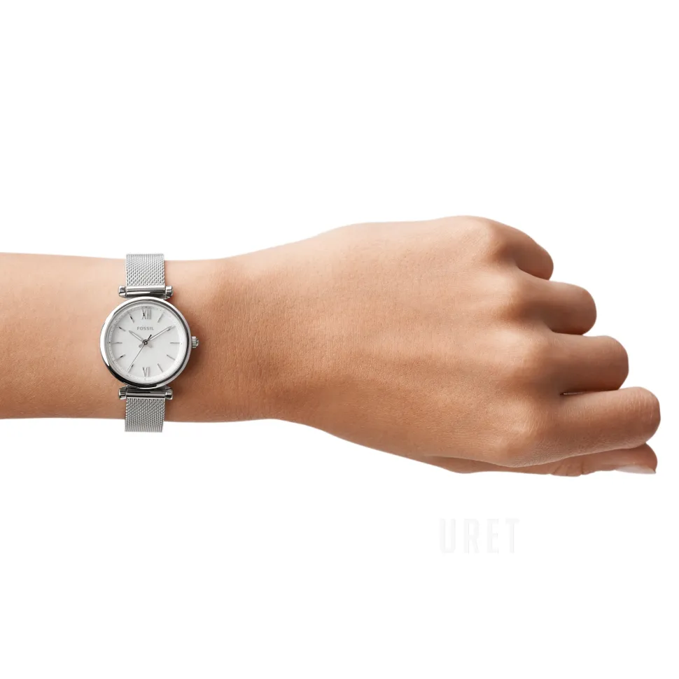 Carlie Mini Vit/Stål Ø28 mm