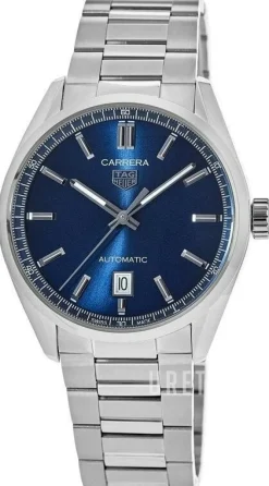 Carrera Blå/Stål Ø39 mm