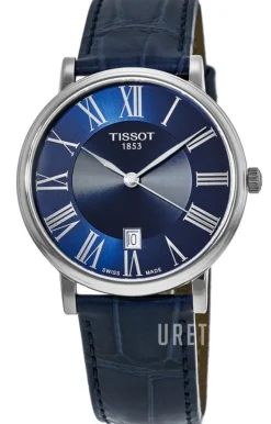 Carson Blå/Läder Ø40 mm